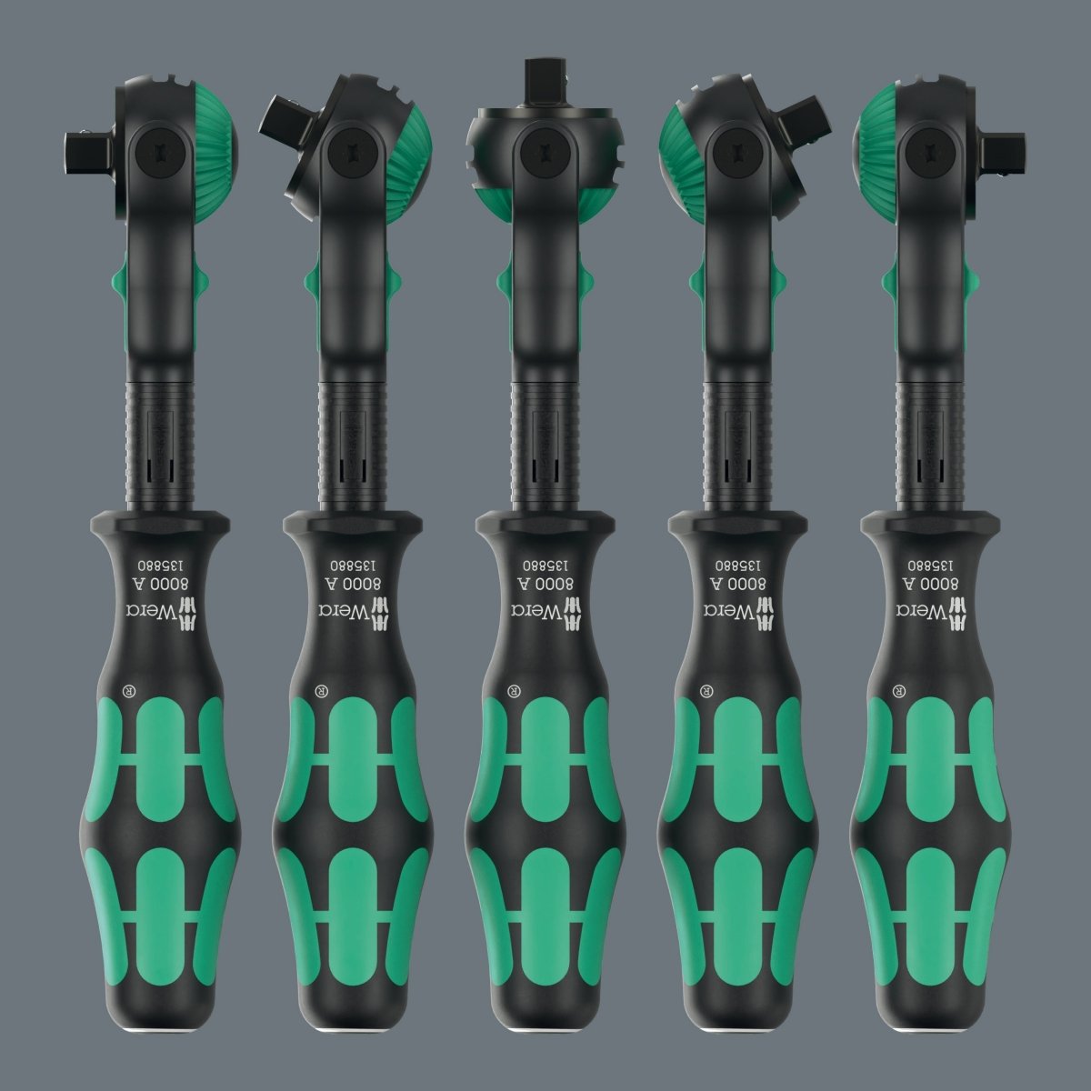 Wera 8000 A Black Edition Zyklop Speed Ratchet Wrench 1/4" Drive 05135880001