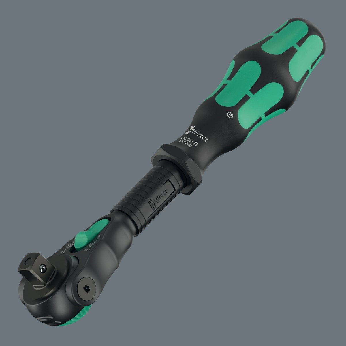 Wera 8000 B Black Edition Zyklop Speed Ratchet Wrench 3/8" Drive 05135881001