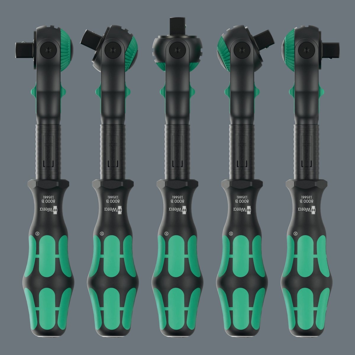 Wera 8000 B Black Edition Zyklop Speed Ratchet Wrench 3/8" Drive 05135881001