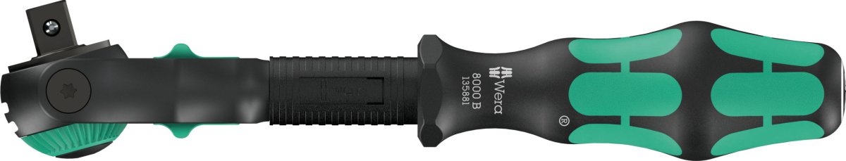 Wera 8000 B Black Edition Zyklop Speed Ratchet Wrench 3/8" Drive 05135881001