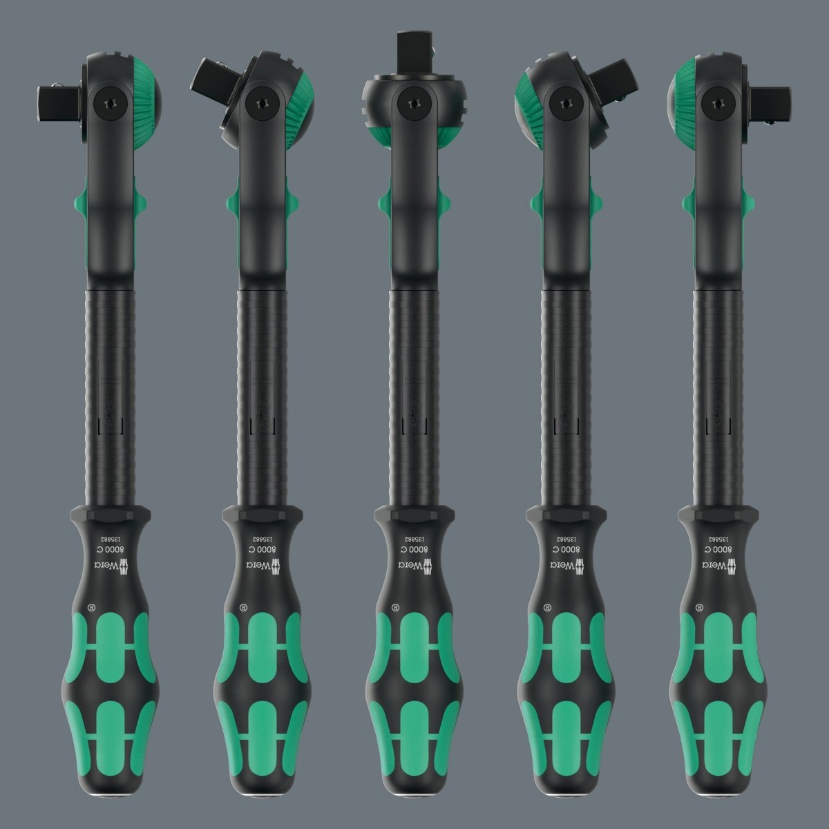 Wera 8000 C Black Edition Zyklop Speed Ratchet Wrench 1/2" Drive 05135882001