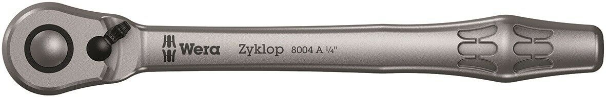 Wera 8004 A Zyklop Metal Ratchet With Switch Lever 1/4" Drive 05004004001
