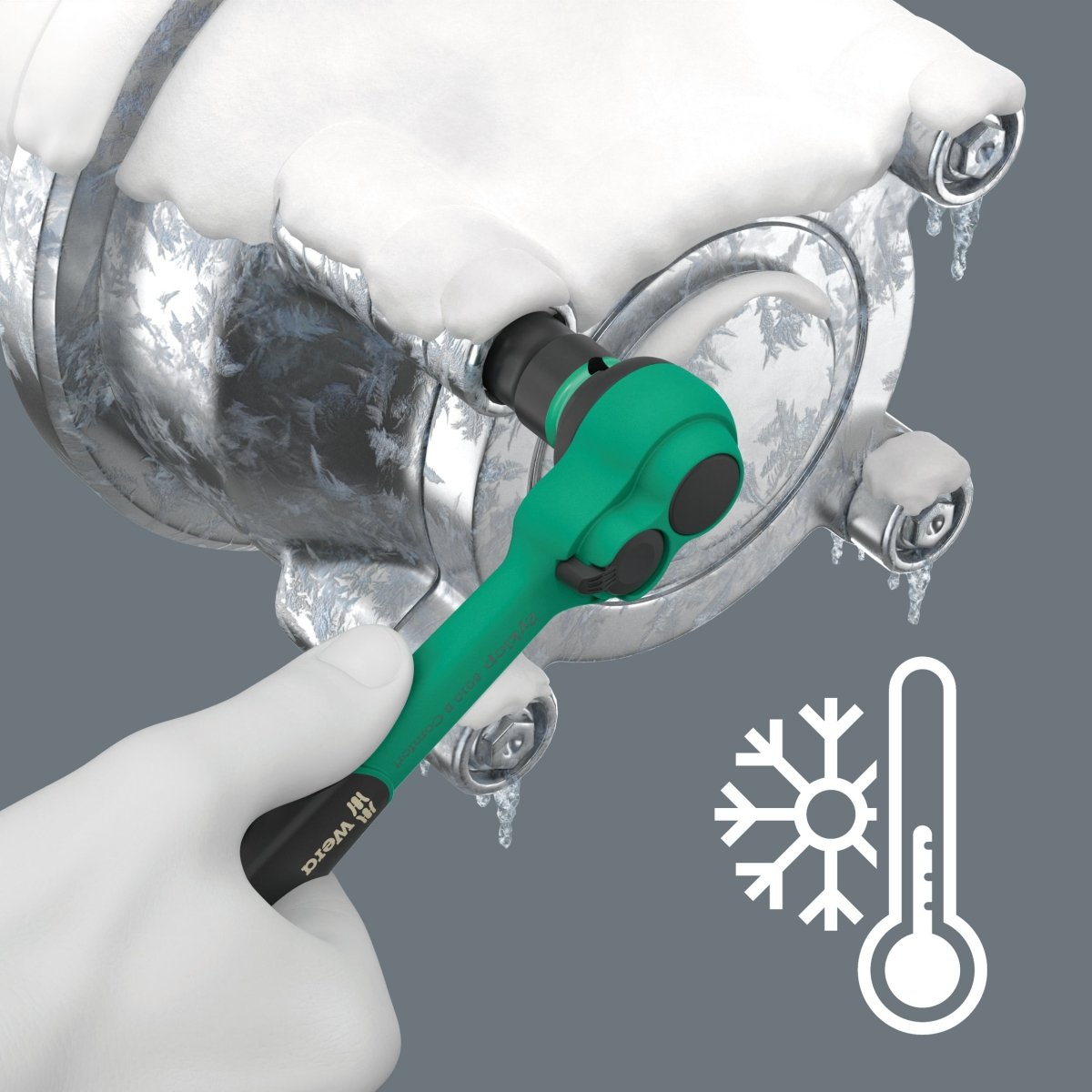 Wera 8100 SB 13 Zyklop Comfort Ratchet Set 3/8" Drive SAE 05005531001