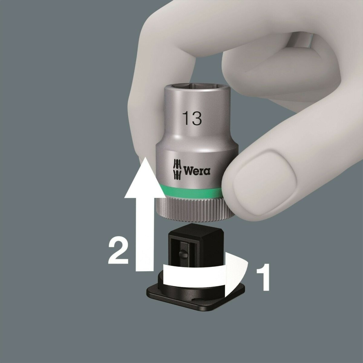 Wera 8100 SB 8 Zyklop Metal Switch Ratchet Set 3/8" Drive Metric 05004048001