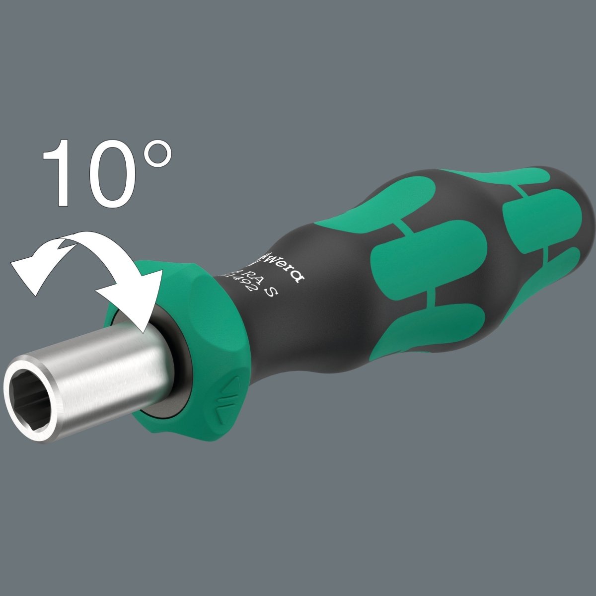 Wera 838 RA S Bitholding Ratcheting Screwdriver 1/4" Drive 05051492001