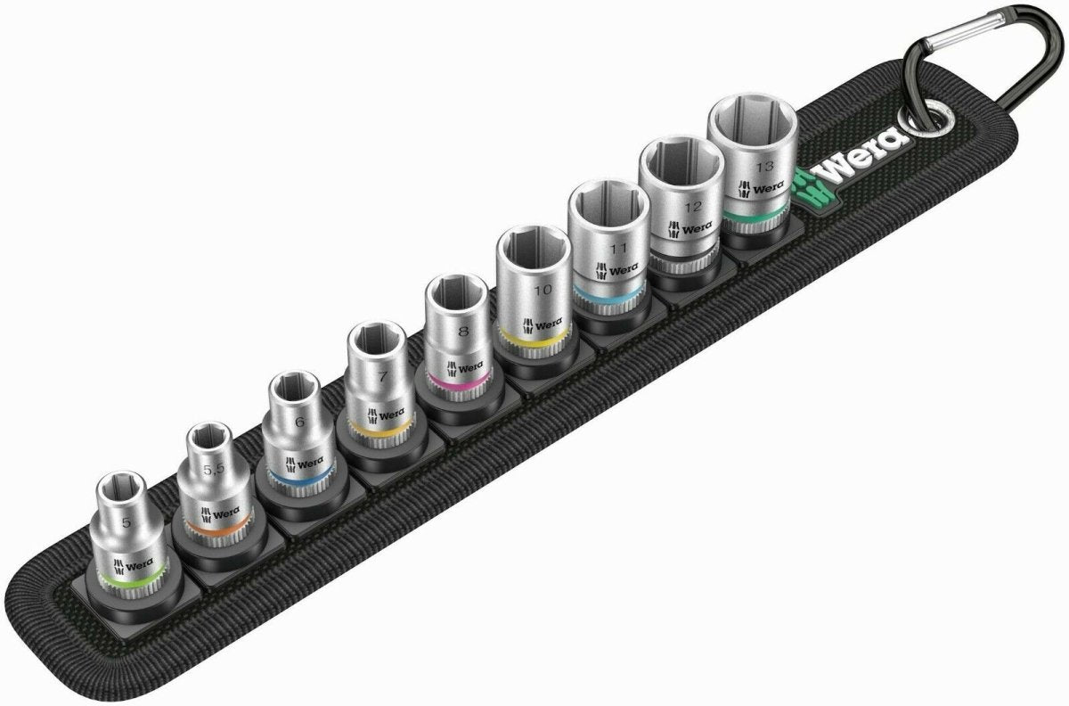 Wera 8790 HMA Belt 4 Zyklop Socket Belt Set 1/4" Drive Metric 05003883001