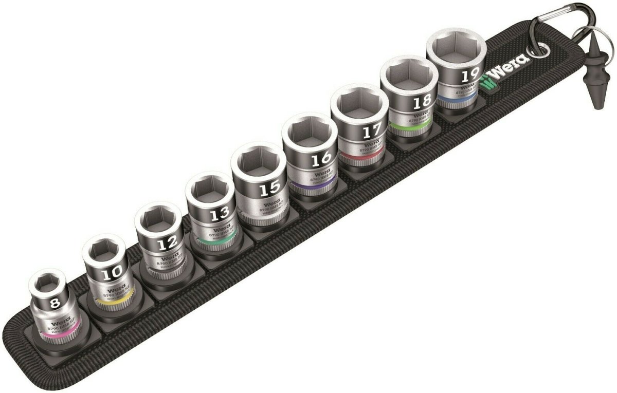 Wera 8790 HMB HF Belt B 1 Socket Set 3/8" Drive Metric 10 Pieces 05003970001