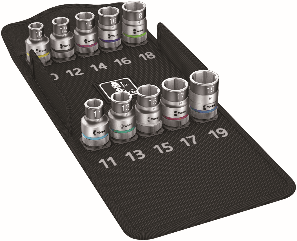 Wera 8790 HMC HF 1 Zyklop Socket Set 1/2" Drive Metric 05004203001