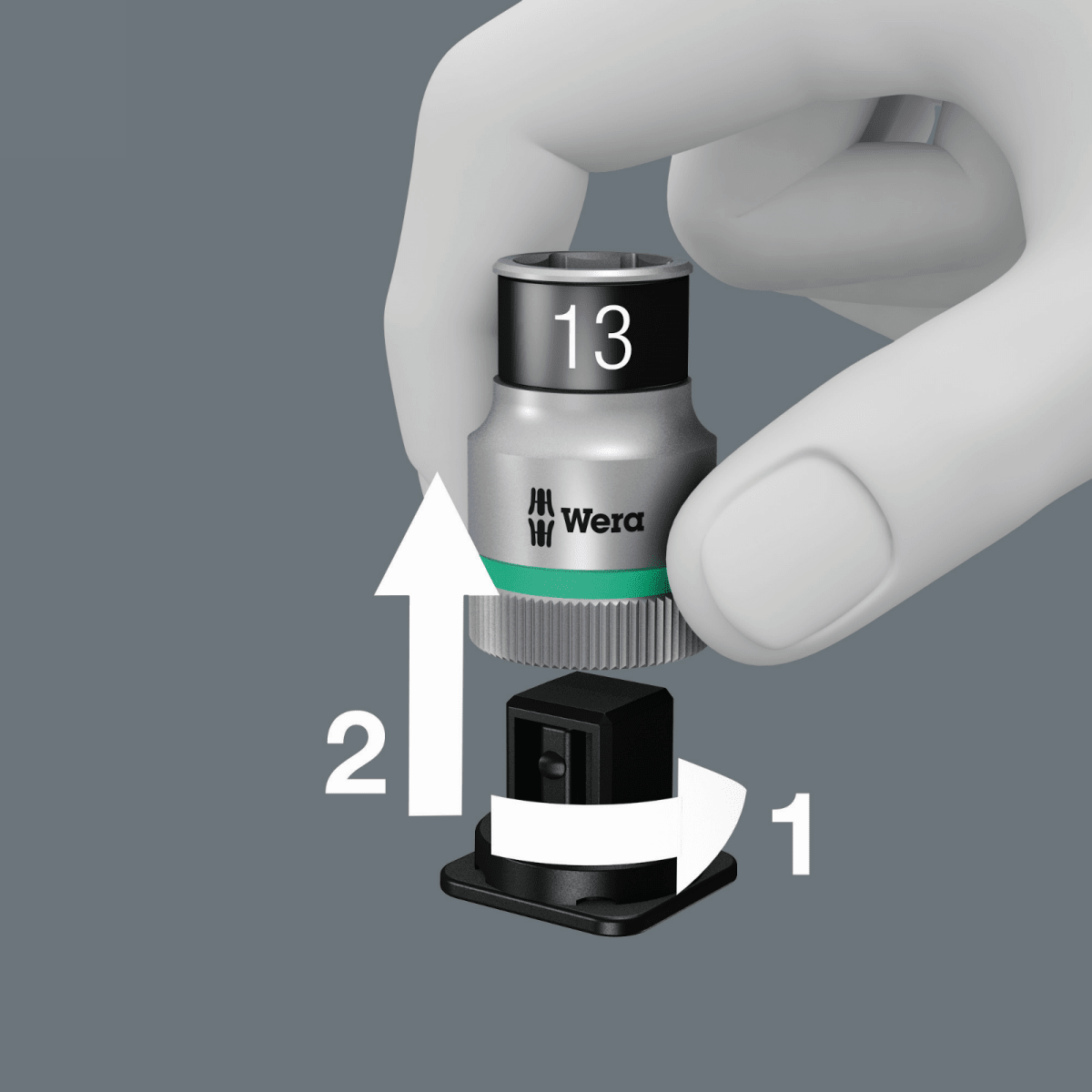 Wera 8790 HMC HF 1 Zyklop Socket Set 1/2" Drive Metric 05004203001