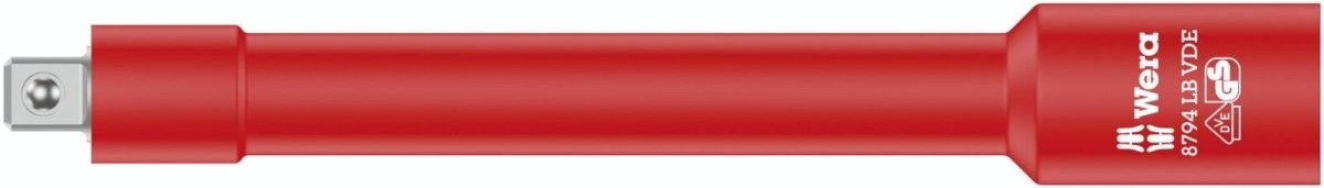 Wera 8794 LB VDE Zyklop Insulated Socket Wrench Extension 3/8" Drive 05004965001