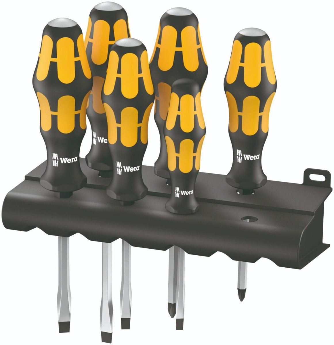 Wera 932/918/6 Kraftform Chiseldriver Screwdriver Set With Rack 05018287001
