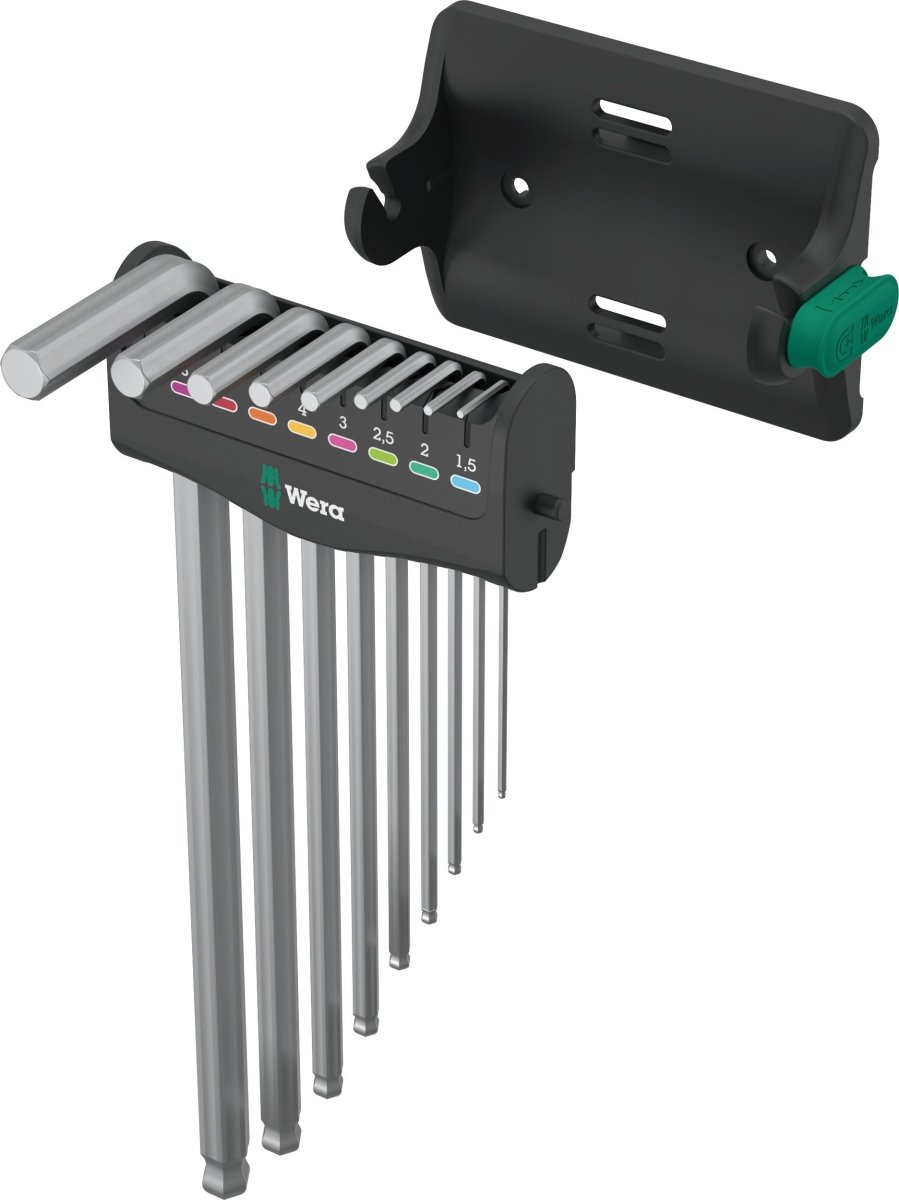 Wera 950/9 Hex-Plus 8 Chrome Plated L-Key Set Metric 05022102001