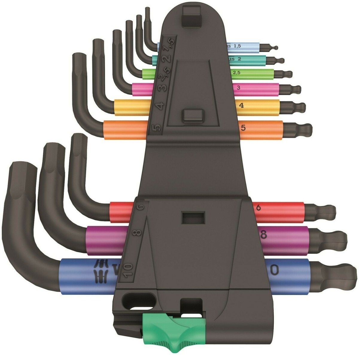 Wera 950/9 Hex-Plus Multicolor 2 L-Key Set Metric 05133164001