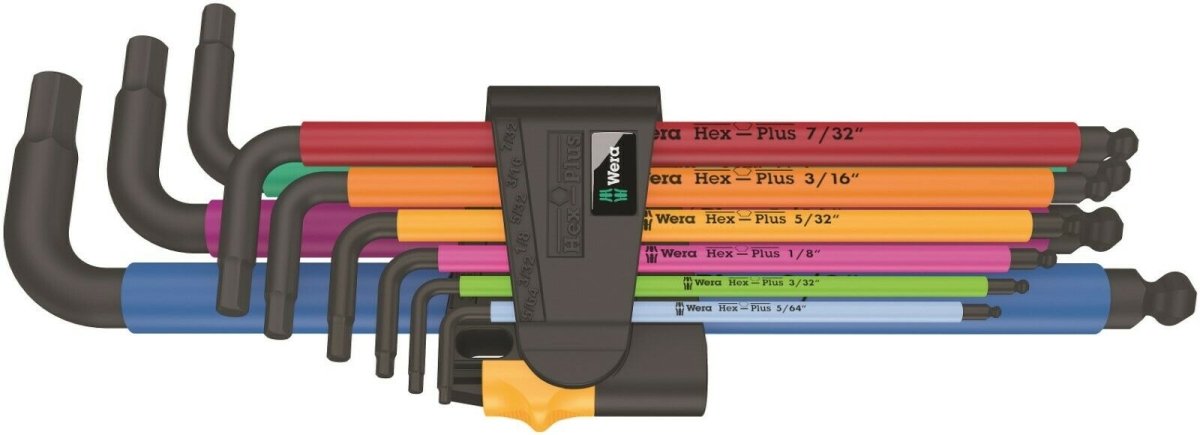 Wera 950/9 Hex-Plus Multicolor 2 L-Key Set SAE 9 Pieces – 05022640001