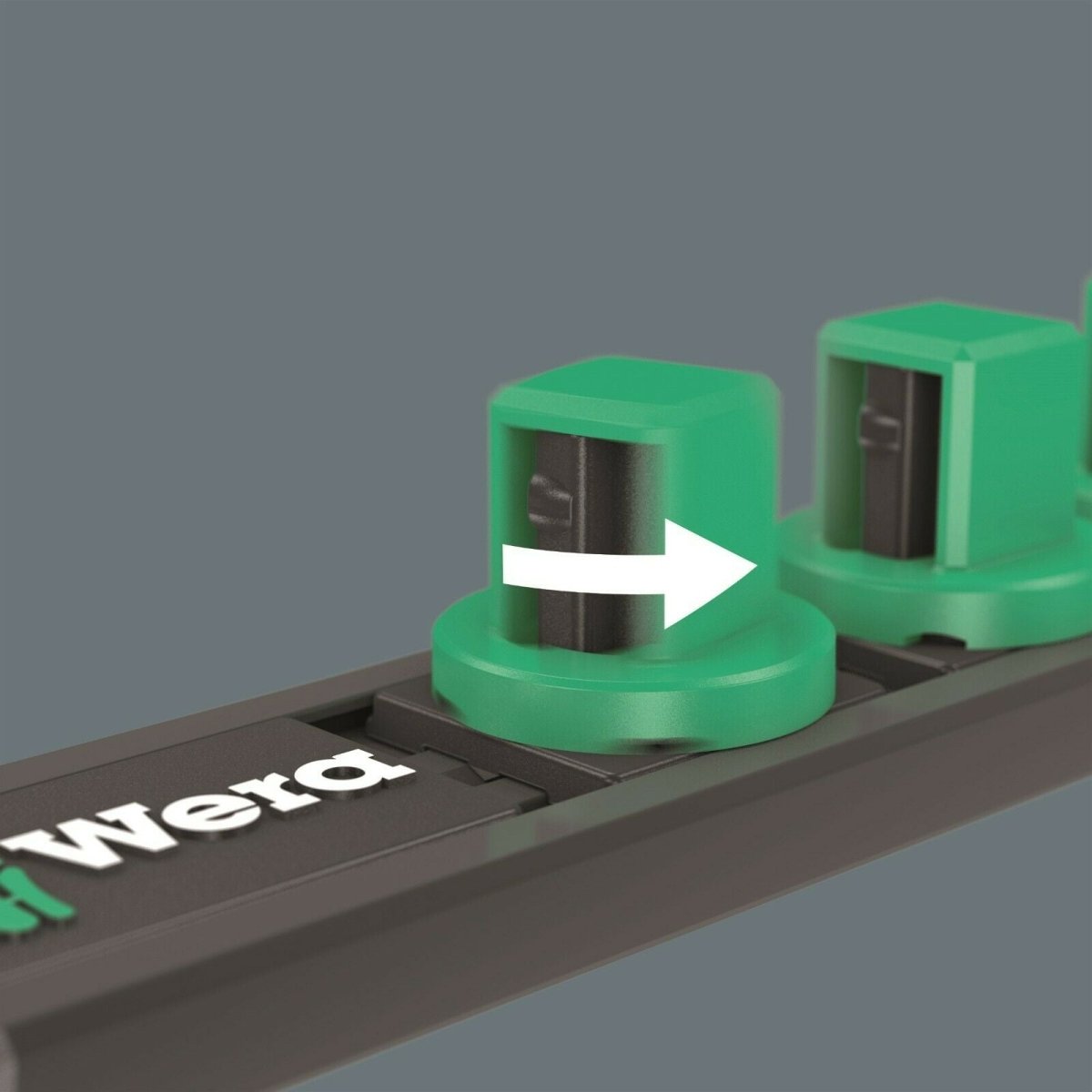 Wera B 4 Zyklop Magnetic Rail Socket Set 3/8" Drive 9 Pieces Metric 05005430001