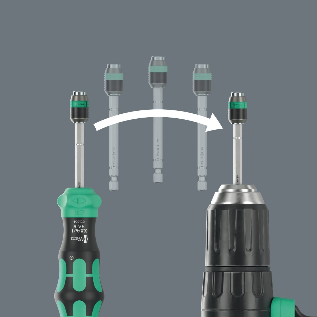 Wera Kraftform Kompakt 26 RA-R Ratcheting Screwdriver Set With Pouch 05051516001
