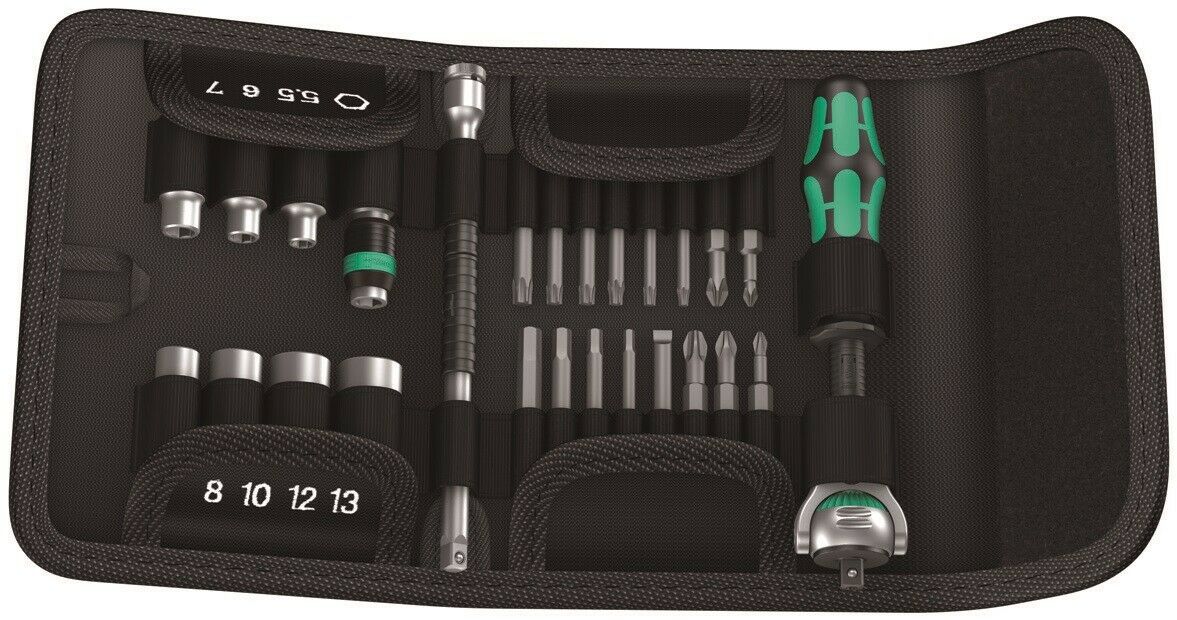Wera Kraftform Kompakt Zyklop Speed Ratchet Set 1/4" Drive Metric 05051045001