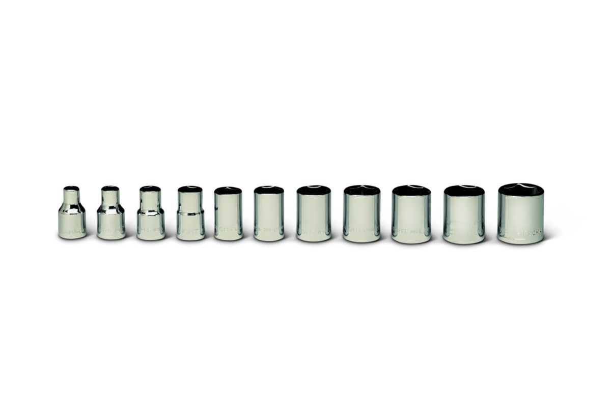 Wright Tool 6 Point Socket Set 11 Piece 1/4" Drive Metric 256