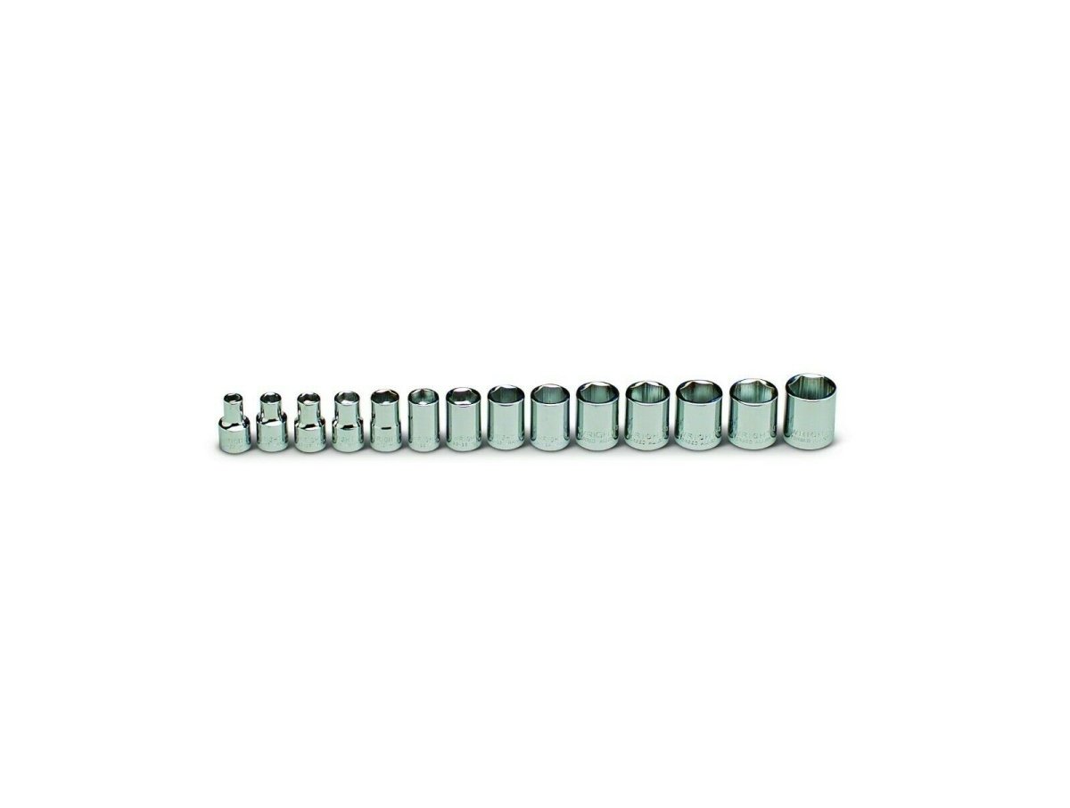 Wright Tool 6 Point Socket Set 14 Piece 3/8" Drive Metric 354