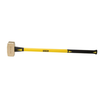 ABC Hammers ABC10BF Brass Hammer with 33-Inch Fiberglass Handle, 10-Pound