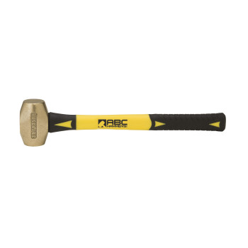 ABC Hammers ABC3BF Brass Hammer with 14-Inch Fiberglass Handle, 3-Pound