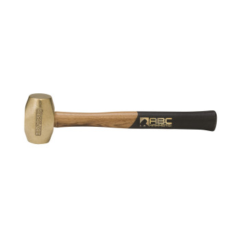 ABC Hammers ABC3BW Brass Hammer with 12.5-Inch Wood Handle, 3-Pound