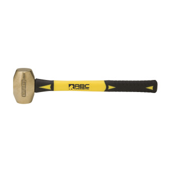 ABC Hammers ABC4BF Brass Hammer with 14-Inch Fiberglass Handle, 4-Pound