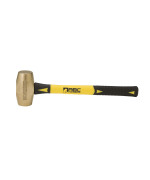 ABC Hammers ABC5BF Brass Hammer with 14-Inch Fiberglass Handle, 5-Pound