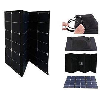 Aims Power 60W Portable Foldable Solar Panel with Built In Carrying Case