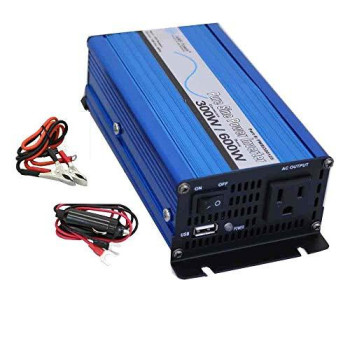 AIMS Power (PWRI30012S) 300W Pure Sine Power Inverter with Cables