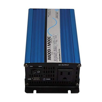 AIMS Power (PWRI30024S) 300W 24V Pure Sine Power Inverter with Cables