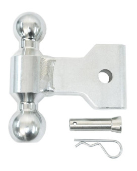 EZ Adjust 2" x 2-5/16" Plated steel combo ball for 2-1/2" rack ONLY w/pin & clip (10K/12.5K GTWR)