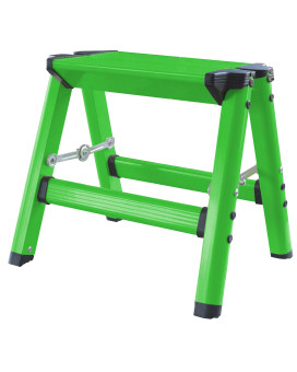 Lightweight Single Step Aluminum Step Stool - Bright Green