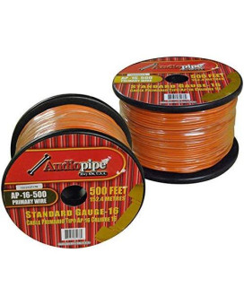 Audiopipe 16 Gauge 500Ft Primary Wire Orange