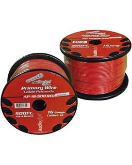Audiopipe 16 Gauge 500Ft Primary Wire Red