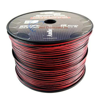 SPEAKER CABLE 18 GA. 1000' AUDIOPIPE; RED + BLACK