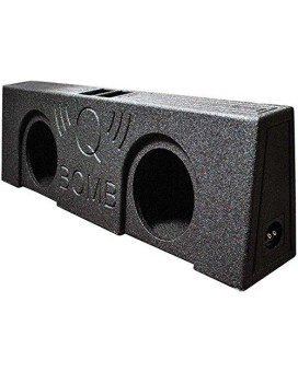Qpower QBOMB Dual 10" Vented Empty Box Behind Seat Mount