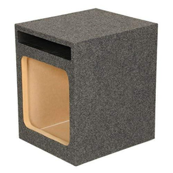 QPOWER EMPTY WOOFER BOX SINGLE 12" SQUARE;VENTED;MDF