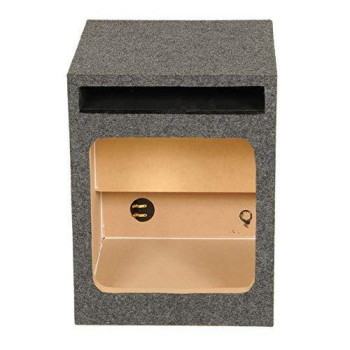 QPOWER EMPTY WOOFER BOX SINGLE 12" SQUARE;VENTED;MDF