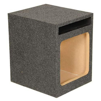 QPOWER EMPTY WOOFER BOX SINGLE 12" SQUARE;VENTED;MDF