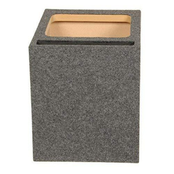 QPOWER EMPTY WOOFER BOX SINGLE 12" SQUARE;VENTED;MDF