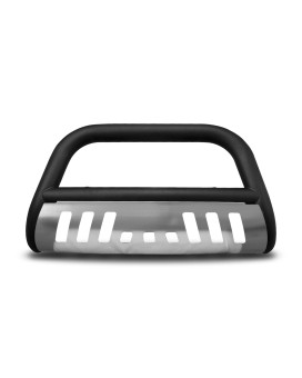 Armordillo 1999-2002 Chevy Blazer Classic Bull Bar - Matte Black W/Aluminum Skid Plate