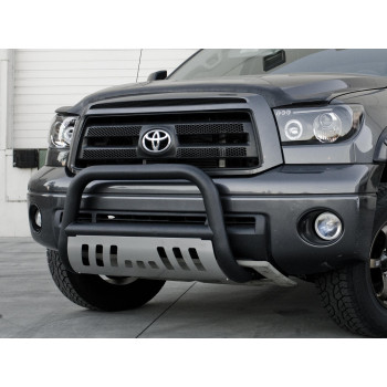 Armordillo 1999-2002 Chevy Blazer Classic Bull Bar - Matte Black W/Aluminum Skid Plate