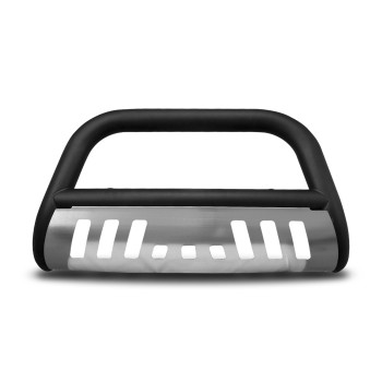 Armordillo 1995-1999 Chevy Tahoe Classic Bull Bar - Matte Black W/Aluminum Skid Plate