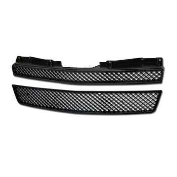 Armordillo 2007-2014 Chevy Avalanche Mesh Grille Gloss Black