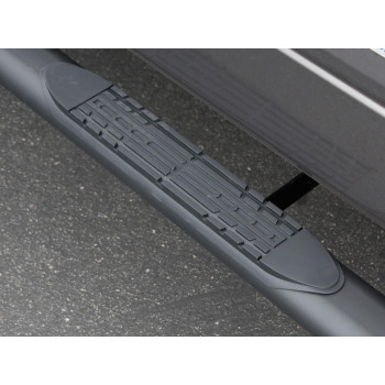 Armordillo 2004-2019 Nissan Titan - Crew Cab 4" Oval Step Bar -Matte Black