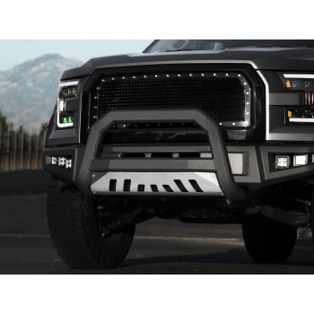 Armordillo 1999-2006 Chevy Silverado 1500 AR Series Bull Bar - Matte Black W/Aluminum Skid Plate