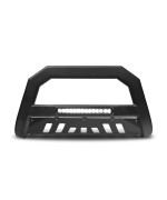 Armordillo 1988-1998 GMC C/K 1500 AR Series Bull Bar W/LED - Matte Black W/Aluminum Skid Plate