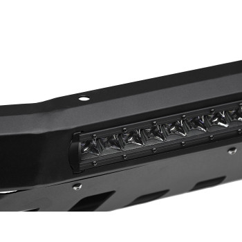 Armordillo 1988-1998 GMC C/K 1500 AR Series Bull Bar W/LED - Matte Black W/Aluminum Skid Plate