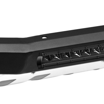 Armordillo 1988-1998 Chevy C/K 1500 AR Series Bull Bar W/LED - Matte Black W/Aluminum Skid Plate